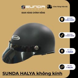 Thumbnail Mũ bảo hiểm nửa đầu không kính SUNDA HALYA (nhiều màu) 1