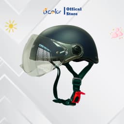 Thumbnail Mũ Bảo Hiểm Nửa Đầu Kính Chắn Gió, An Toàn, Thời Trang Chính Hãng B'color 4