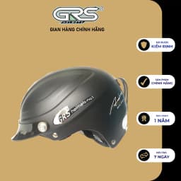 Thumbnail Mũ bảo hiểm nửa đầu lưỡi trai size lớn GRS A860T 2