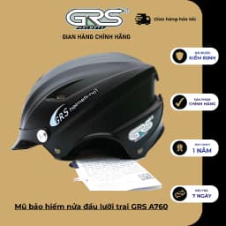 Thumbnail Mũ bảo hiểm nửa đầu lưỡi trai GRS A760 (nhiều màu) 1