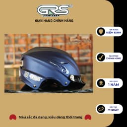 Thumbnail Mũ bảo hiểm nửa đầu lưỡi trai GRS A760 (nhiều màu) 2