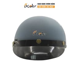 Thumbnail Mũ Bảo Hiểm Nửa Đầu Màu Xanh Họa Tiết Hình Xe Máy Kèm Lưỡi Trai Chính Hãng B'COLOR 4