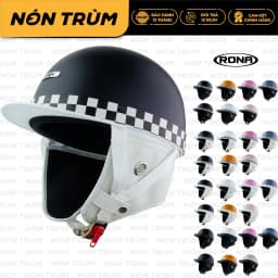 Thumbnail Mũ Bảo Hiểm Nửa Đầu Rona Bosozoku Plus Chính Hãng Phong Cách Nhật Bản Vintage Cho Nam Nữ Đi Xe Máy 1