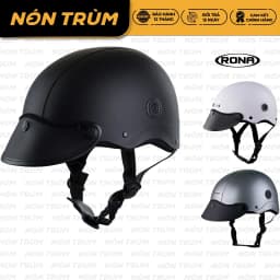 Thumbnail Mũ bảo hiểm nửa đầu Rona R5 freesize có thông gió, bảo hành 12 tháng 1