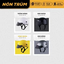 Thumbnail Mũ bảo hiểm nửa đầu Rona R5 freesize có thông gió, bảo hành 12 tháng 2