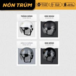 Thumbnail Mũ bảo hiểm nửa đầu Royal M162K có kính chắn che mặt đi xe máy chính hãng bảo hành 12 tháng 2