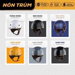 Thumbnail Mũ bảo hiểm nửa đầu Royal M379 có đệm cổ chính hãng cho nam nữ đi xe máy 2