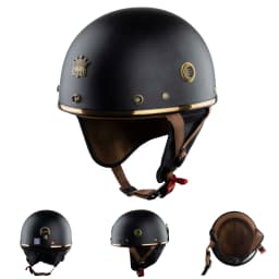 Thumbnail Mũ Bảo Hiểm Nửa Đầu Royal M379 - Đệm Tai Tháo Rời -Tặng Kèm Lưỡi Trai - Kiều Dáng Classic - CHÍNH HÃNG -Bảo Hành 12Tháng 3