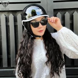 Thumbnail Mũ Bảo Hiểm Nửa Đầu VAROHELMET Kiểu Nhật Dáng Cá Heo Freesize Cho Vòng Đầu 54-58cm-Bảo Hành 12 Tháng 4