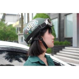 Thumbnail Mũ Bảo Hiểm Nửa Đầu Có Họa Tiết Kèm Kính Phi Công Thời Trang B'COLOR 2