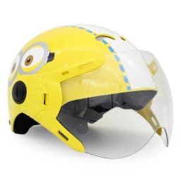 Thumbnail Mũ bảo hiểm trẻ em 1/2 đầu có kính Protec KITTY, họa tiết Minion, an toàn, siêu nhẹ 3