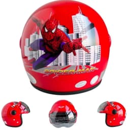 Thumbnail Mũ bảo hiểm trẻ em trùm đầu - BKtec BK32 Spider Man - Dành cho bé Nặng dưới 25kg - Bé từ 4 đến 8 tuổi - Vòng đầu 50-52cm 4