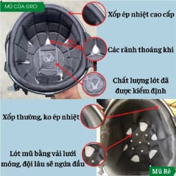 Thumbnail Mũ bảo hiểm trơn 1/2, nón bảo hiểm nửa đầu màu sơn trơn kính phi công, giá rẻ nhiều màu nam nữ siêu cute 4