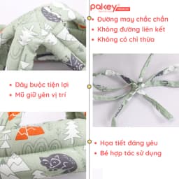 Thumbnail Mũ Bảo Vệ Đầu Cho Bé PAKEY An Toàn, Mũ Bảo Hộ Tập Đi Lõi Bông Êm Ái Trẻ Em 1
