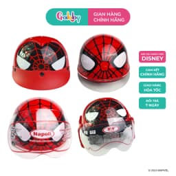 Thumbnail Mũ Nón Bảo Hiểm Cho Bé Mesuca Người Nhện Spiderman Napoli Siêu Thoáng Nhẹ Đầu (Có Kính/ Không Kính) 1