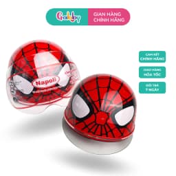 Thumbnail Mũ Nón Bảo Hiểm Cho Bé Mesuca Người Nhện Spiderman Napoli Siêu Thoáng Nhẹ Đầu (Có Kính/ Không Kính) 2