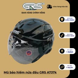 Thumbnail Mũ nón bảo hiểm nửa đầu có kính GRS A737K chính hãng nhiều màu 2