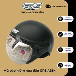Thumbnail Mũ nón bảo hiểm nửa đầu có kính GRS A33k nhiều màu thoáng khí siêu hot 1