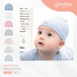 Thumbnail Mũ sơ sinh, mũ tròn sơ sinh cho bé Joyful BU Baby ASR192200 | Phụ kiện BU Baby 4