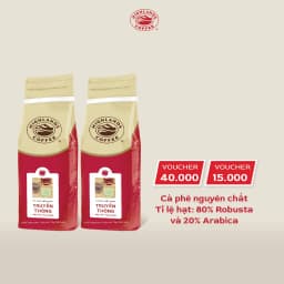 Thumbnail Mua 2 tặng 1- Combo 2 Cà Phê Bột Truyền Thống Highlands Coffee 1Kg tặng 1 gói 200gr (xem quà hiển thị tại giỏ hàng) 1