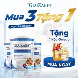 Thumbnail MUA 3 TẶNG 1 OMEGA - Gluzabet 800G Chuyên Biệt Cho Người Tiểu Đường, Ổn Định Đường Huyết, Ngăn Ngừa Biến Chứng 1