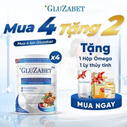 Thumbnail MUA 4 TẶNG 1 OMEGA Gluzabet Tiểu Đường - Ổn Định Đường Huyết, Ngăn Ngừa Biến Chứng, Tăng Đề Kháng, Giảm mất ngủ 1