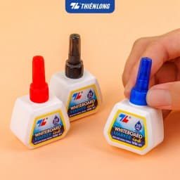 Thumbnail Mực bút lông bảng bôi được WBI-01 Thiên Long 3 màu, xanh/đỏ/đen, bơm tiện lợi, mực tươi, khô nhanh, tiêu chuẩn quốc tế 2