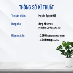 Thumbnail Mực In Chính Hãng Epson 005 Dùng Cho Máy M1100/M1120/M1170/M2140/M2170/M3170 Gốc Dầu Chống Lem Và Nhoè 1