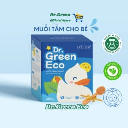 Thumbnail Muối tắm bé thảo dược từ thiên nhiên sạch rôm sảy tăng đề kháng cho bé - hộp 400g | Dr.Green Eco | 1