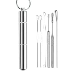 Thumbnail Muỗng tai bằng thép không gỉ Bộ 6 món dụng cụ lấy tai cầm tay xoắn ốc 2
