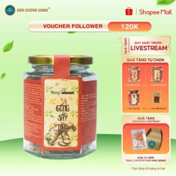 Thumbnail Mứt Gừng Dẻo Sấy Lạnh Nguyên Chất Kim Cương Vàng Lọ 100 Gram 1