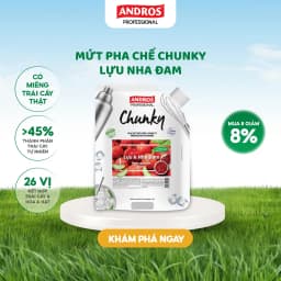 Thumbnail Mứt Pha Chế Lựu & Nha Đam - Có Miếng Trái Cây Thật - Nguyên liệu pha chế - ANDROS CHUNKY - 1 KG 1