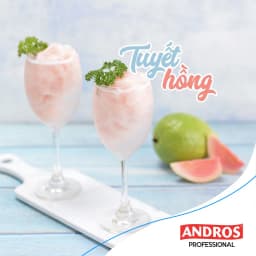 Thumbnail Mứt Pha Chế Ổi hồng - Có miếng trái cây thật - Nguyên liệu pha chế - ANDROS CHUNKY - 1kg 4