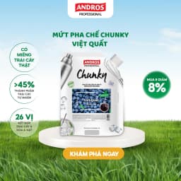 Thumbnail Mứt Pha Chế Việt Quất - Có miếng trái cây thật - Nguyên liệu pha chế -  ANDROS CHUNKY - 1kg 1
