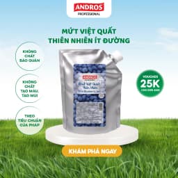 Thumbnail Mứt Việt Quất Thiên Nhiên Ít Đường - Không chất bảo quản - ANDROS - 1KG 1