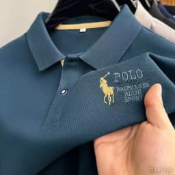 Thumbnail Nam Paul Witt Thêu Phiên Bản Hàn Quốc Kháng Khuẩn Nhanh Khô Tay Ngắn POLO Sugi Trung Niên Áo Thun Cổ Lật Rời Kinh Doanh Top WL003 2