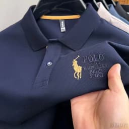 Thumbnail Nam Paul Witt Thêu Phiên Bản Hàn Quốc Kháng Khuẩn Nhanh Khô Tay Ngắn POLO Sugi Trung Niên Áo Thun Cổ Lật Rời Kinh Doanh Top WL003 3