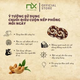 Thumbnail Nam Xanh Chuối điều cuộn nếp phồng túi 40g 1