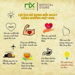 Thumbnail Nam Xanh Gừng Nướng Mật Ong Ginger Honey Hộp 10 Miếng 2