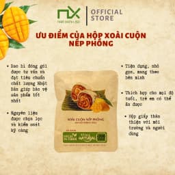 Thumbnail Nam Xanh Xoài Cuộn Nếp Phồng túi 40g 3