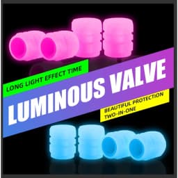 Thumbnail Nắp van lốp xe hơi LYMOYO bằng nhựa chống bụi dạ quang thông dụng cho xe hơi/ xe máy tùy chọn màu sắc 1