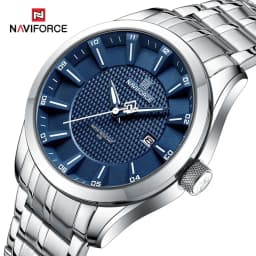 Thumbnail Naviforce 8032 Đồng hồ đeo tay nam Lịch sang trọng Đồng hồ nam doanh nhân Thép không gỉ Thể thao Quân đội Đồng hồ nguyên bản 1