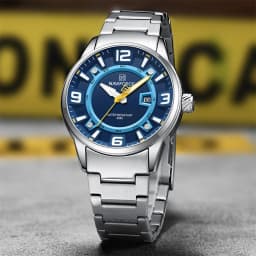 Thumbnail Naviforce 8044 Đồng hồ đeo tay nam Thương hiệu hàng đầu Đồng hồ chống nước sang trọng Thép không gỉ Thể thao Quân đội Thạch anh Đồng hồ nguyên bản 4