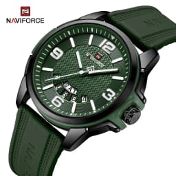 Thumbnail Naviforce 9215T Nam Thương Hiệu Sang Trọng Chống Thấm Nước Ngày Tuần Cao Su Thể Thao Quân Đội Đồng Hồ Thạch Anh 1