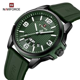 Thumbnail NAVIFORCE Mới Đồng Hồ quartz Nam Dây silicone Chống Thấm Nước Kiểu Dáng Doanh Nhân 1