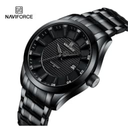 Thumbnail Naviforce Nam Thạch Anh Chống Thấm Nước Kinh Doanh Cổ Tay Cổ Tay Dây Thép Không Gỉ Đồng Hồ Ngày 1
