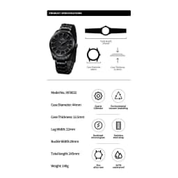 Thumbnail Naviforce Nam Thạch Anh Chống Thấm Nước Kinh Doanh Cổ Tay Cổ Tay Dây Thép Không Gỉ Đồng Hồ Ngày 2