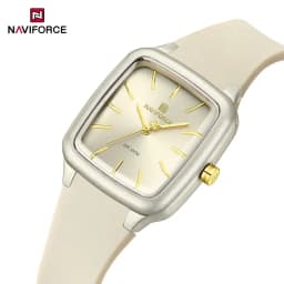 Thumbnail Naviforce NF5055 Đồng hồ thạch anh nữ thông thường mới Thiết kế đơn giản Mặt vuông Đồng hồ nữ thời trang silicon chống thấm nước 1