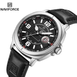 Thumbnail NAVIFORCE NF8078 Chất Lượng Cao PU Ban Nhạc Lịch Đồng Hồ Đeo Tay Nam Thương Hiệu Đồng Hồ Thạch Anh Tự Động Hiển Thị Ngày Đồng Hồ Chống Thấm Nước 1