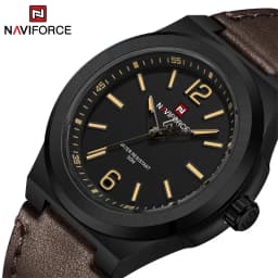 Thumbnail Naviforce NF9233 Nam Thương Hiệu Sang Trọng Chống Thấm Nước Thông Thường Dây Đeo PU Thể Thao Quân Sự Đồng Hồ Thạch Anh Chính Hãng 1